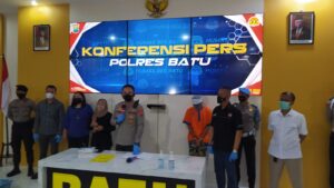 Polres Batu Amankan Pelaku Penganiayaan Balita usia 2,5 Tahun Hingga Luka Parah