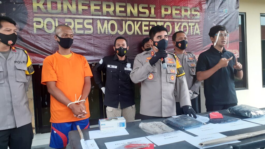 Pembacokan, pelaku pembacokan, kota mojokerto