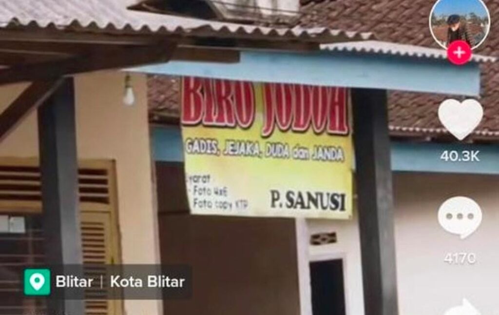 Viral di TikTok Gegara Unggah Video Jasa Biro Jodoh di Blitar