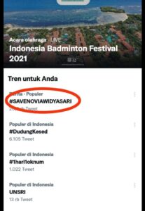 Kasus Bunuh Diri Mahasiswi Jadi Trending #SAVENOVIAWIDYASARI di Twitter