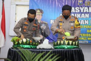 87 Anggotanya Naik Pangkat, Polres Mojokerto Gelar Tasyakuran