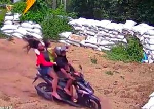 Sehari Dua Motor Rem Blong di Jalur Cangar-Pacet, 5 orang dilarikan ke RS