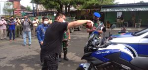PT Kitoshindo Beri Bantuan Dua Kendaraan Patwal Kepada Denpom V/2 Mojokerto