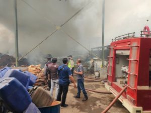 Pabrik Pengolahan Limbah PT. HAN Terbakar