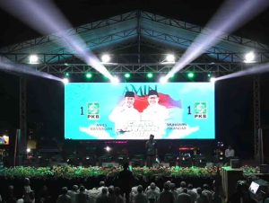 Doakan Anies-Muhaimin Menang Pilpres, Puluhan Ribu Warga Mojokerto Bersholawat Bersama