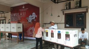 Gelar Simulasi Pencoblosan, KPU Kota Mojokerto Libatkan 156 Pemilh