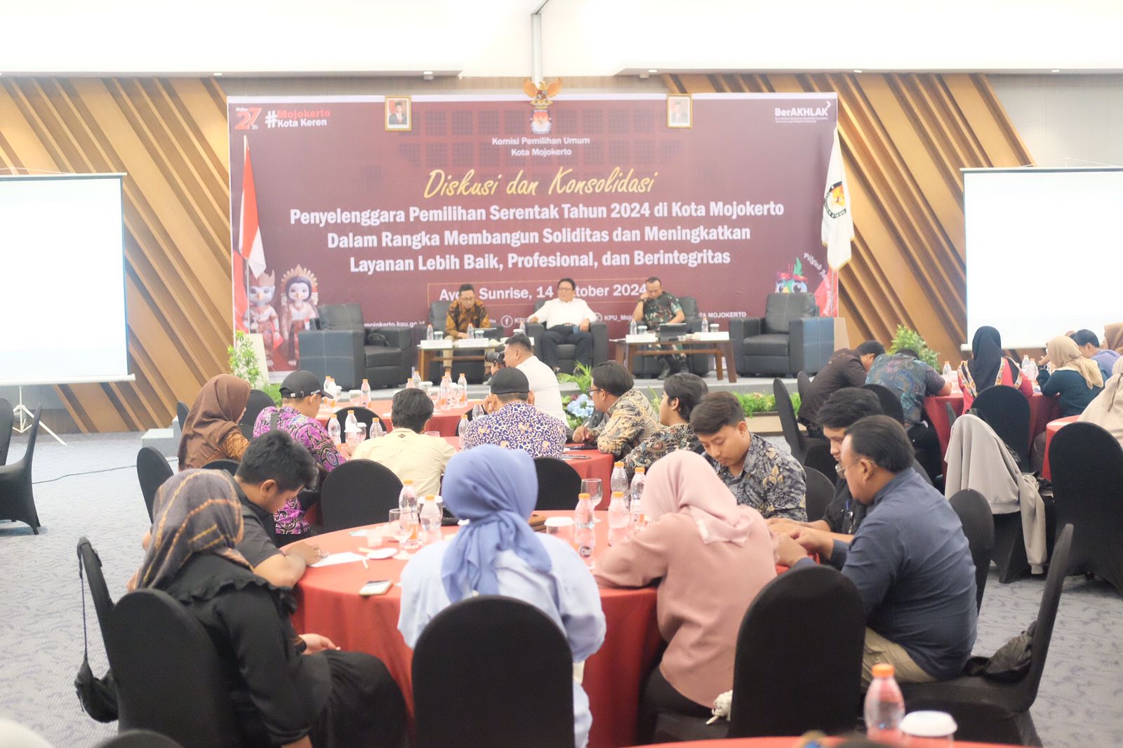 Diskusi dan Konsolidasi Empat Pilar, KPU Kota Mojokerto Harapkan Terbentuk Soliditas