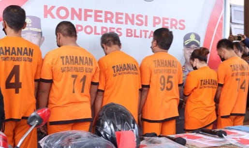 Polres Blitar Ringkus Enam Pelaku Judi Online