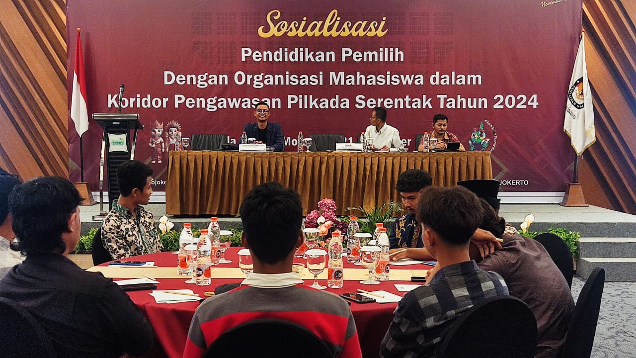 Sasar Segmen Mahasiswa, KPU Kota Mojokerto Sosialisasikan Pengawasan Pilkada Serentak Tahun 2024