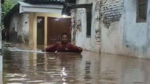 Sungai Rejoso Meluap, Belasan Desa di Pasuruan Terendam Banjir