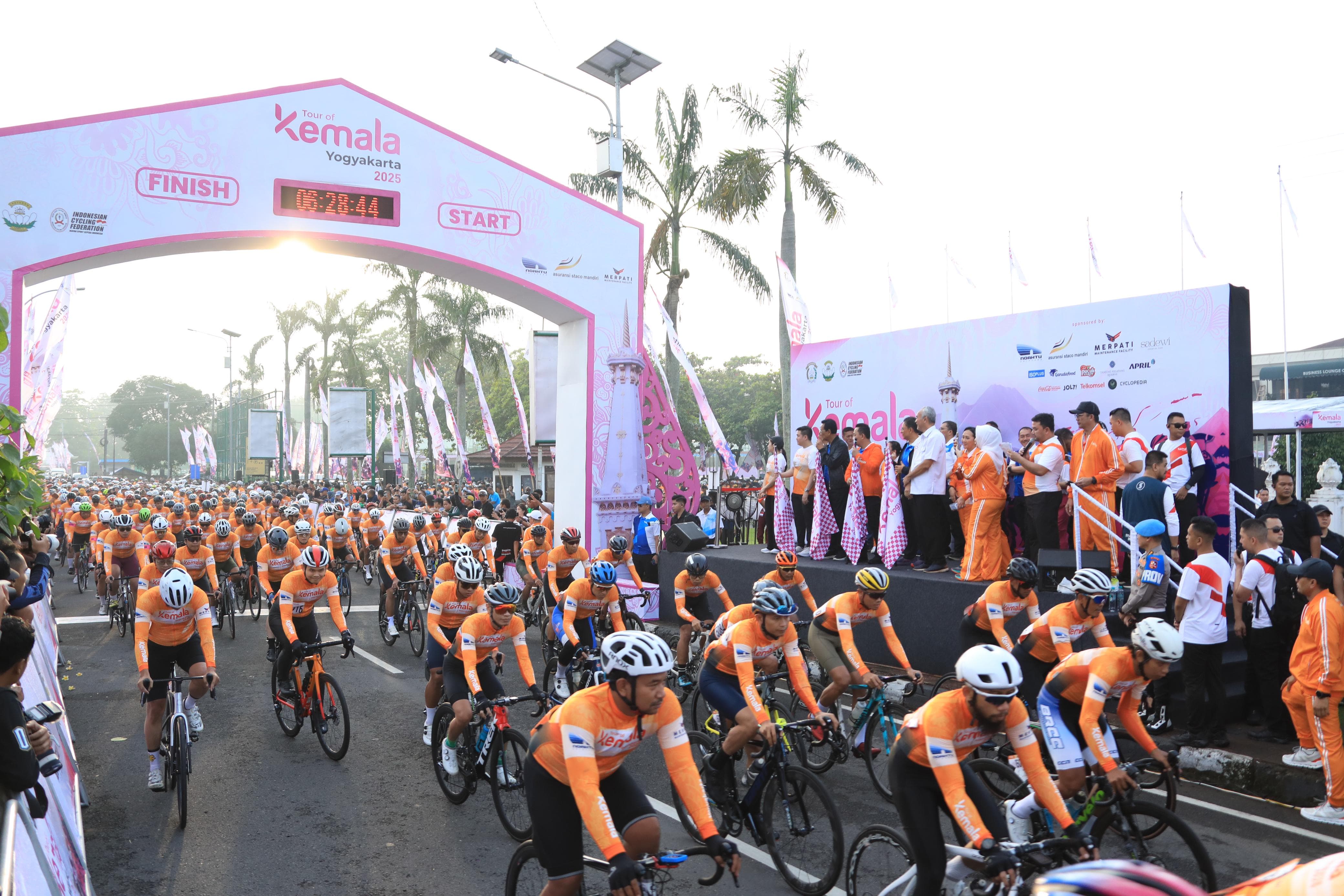 1.794 Peserta Tour Of Kemala 2025 Hari ke Dua, Ramaikan Lintasan di Yogyakarta