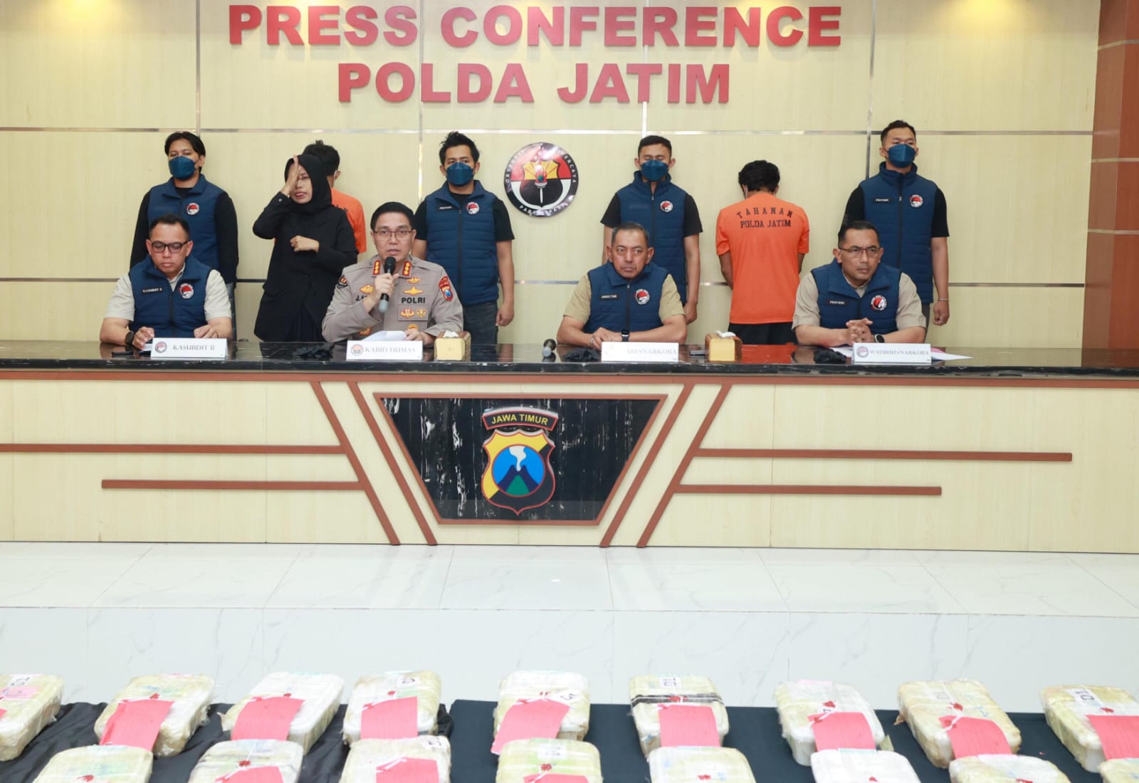 Polda Jatim Berhasil Gagalkan Penyelundupan Sabu 21 Kg Jaringan Internasional