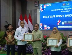Hebat! PWI Mojokerto Terima Penghargaan dari Kanwil Dirjen Pemasyarakatan Jatim