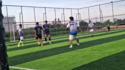 Peringati Hari Jadi Kota Mojokerto ke-108, Dishub dan PWI Mojokerto Raya Gelar Mini Soccer Persahabatan