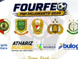 Meriahkan HUT ke 81 RI, PWI Mojokerto Hadirkan Fourfeo Mini Soccer dan Laga Eksibisi Versus Tim Gus Barra